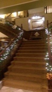 Decorated stairs at Hayfield Manor Co. Cork
