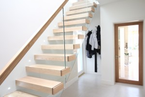 Modern Oak Cantilevered Stairs