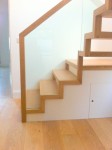 open rise oak stairs