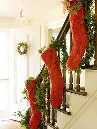 Hang your stockings on the stairs for Santa