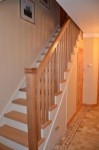 Traditional stairs with storage