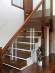 Hardwood stairs ireland with glass balustrade ireland