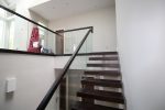 Timber and glass balustrade modern stairs