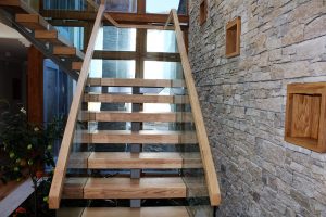 Hardwood mono string stairs Ireland