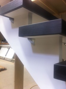 Modern cut string open rise Stairs