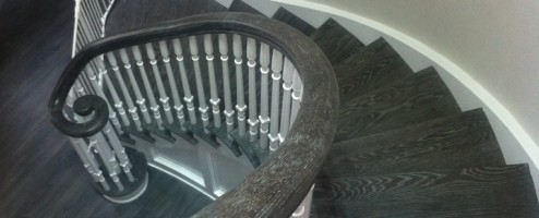 Traditional Curved Cut String Staircase