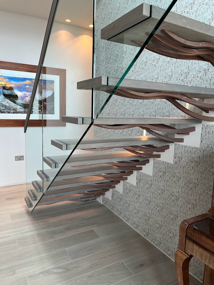 Bespoke floating stairs