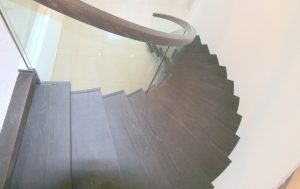 modern curved stairs