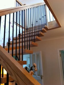 modern open rise stairs ireland balustrade